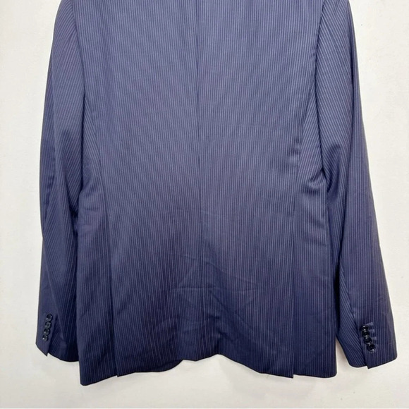 Indochino  Mens 42R Custom Pin Stripe Sport Coat Blazer Wool - Picture 14 of 15
